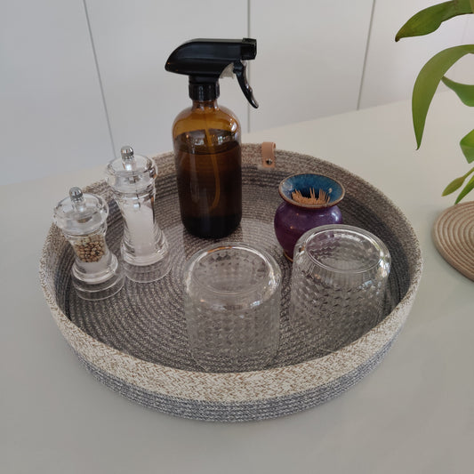 Tablett Bicolor Pastellgrau