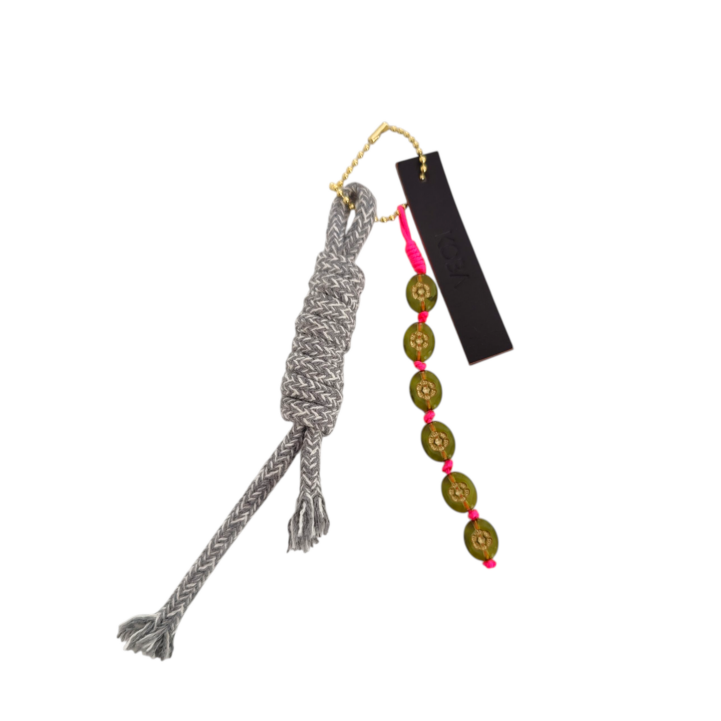 Bag Charm Pastel Grey