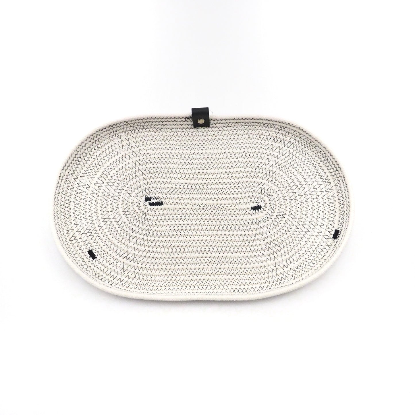 Ovaler Teller UNI Schwarz