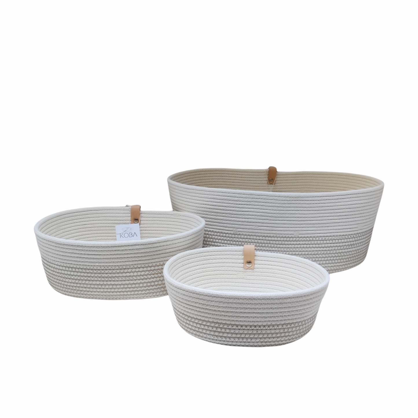 Rangement ovale Ecru Boho