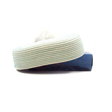 Laden Sie das Bild in den Galerie-Viewer, Taschentuchbox Ecru Türkis