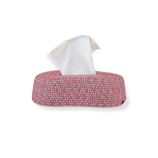 Tissue box Burgundy Red