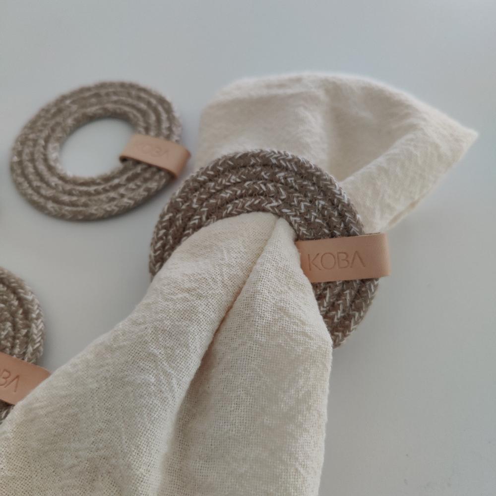 Flat Wrap Serviettenring UNI Boho Melé 