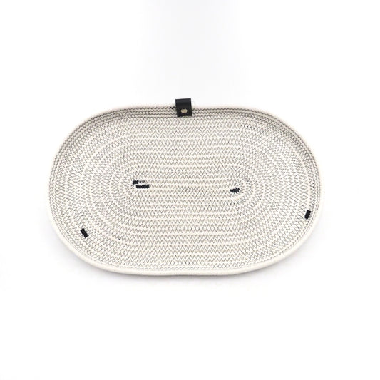 Ovaler Teller UNI Schwarz