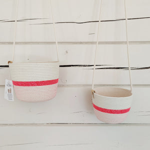 Jardinière suspendue Rose fluo