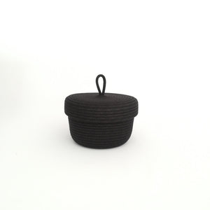 Lidded Basket Black