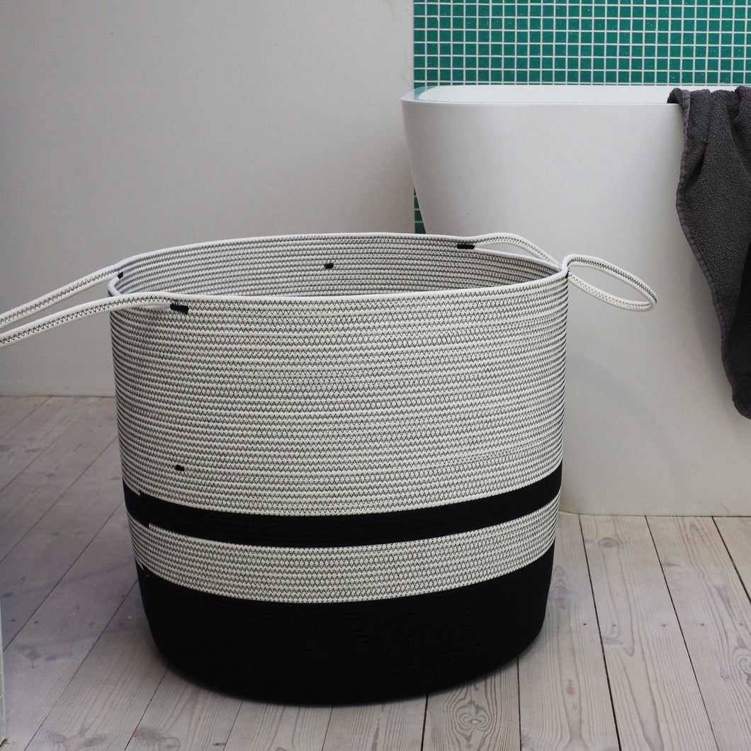 Storage basket High Black & White