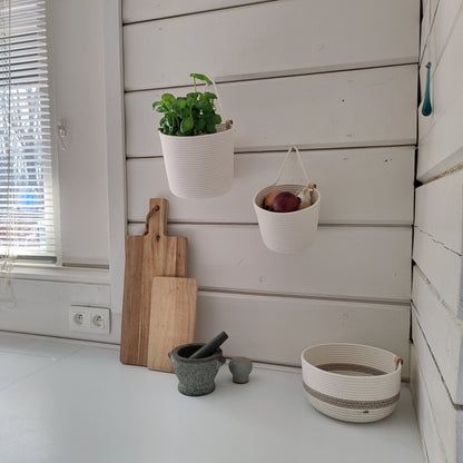 Corbeille Murale Ecru Naturel