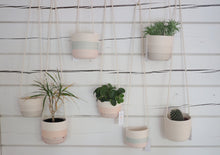Load image into Gallery viewer, Hanging planters Shades of Grey