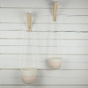 Hanging planters Bordeaux Salmon