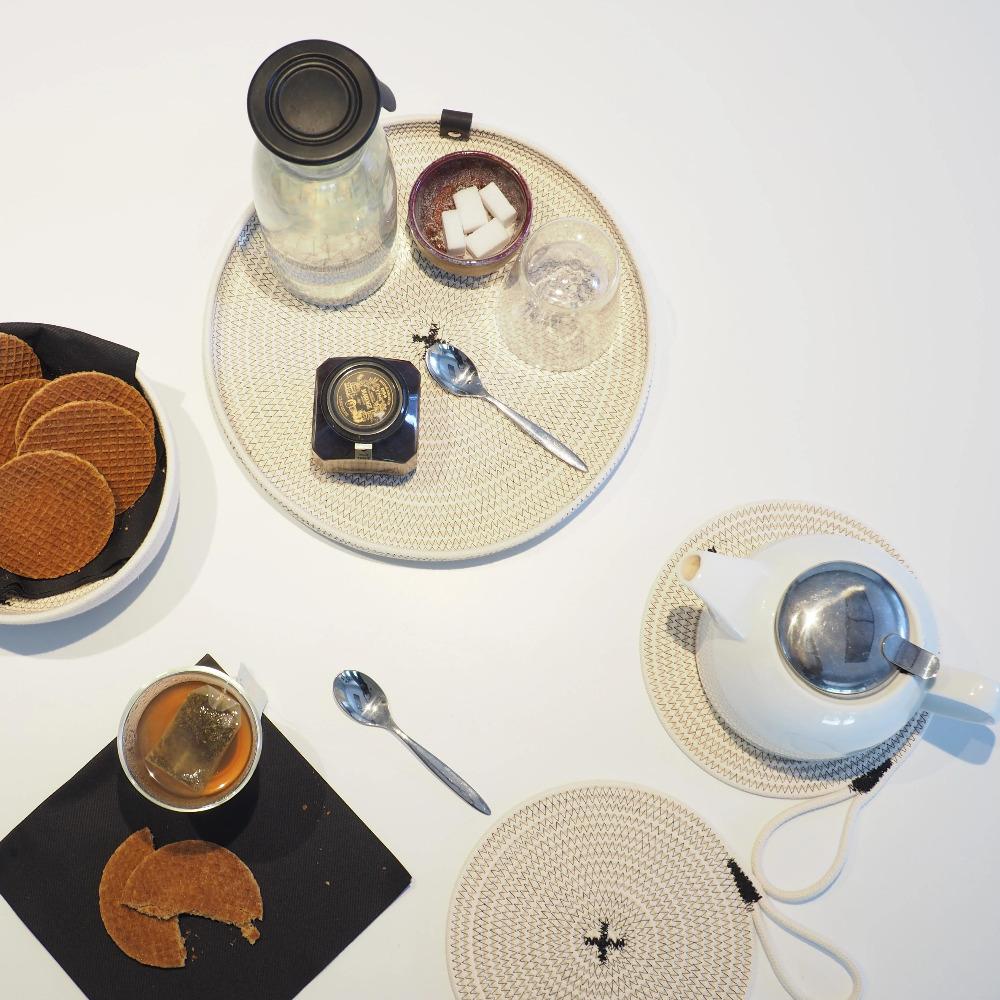 Pfannenuntersetzer Ecru