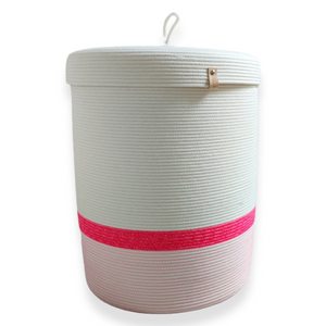 Panier à Linge Rose Fluo