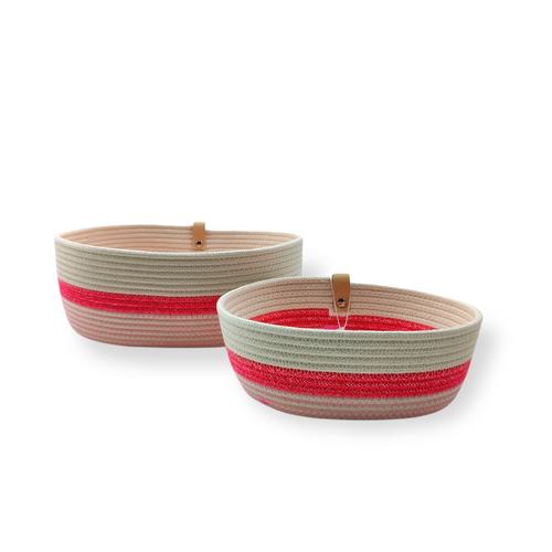 Oval storage Fluo Pink