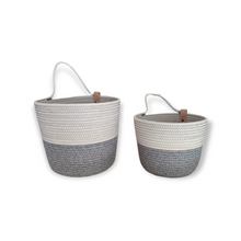 Afbeelding in Gallery-weergave laden, Wall Basket Pastel Grey &amp; White