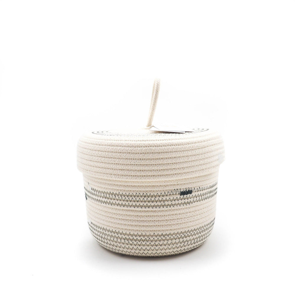 Lidded Basket Grey