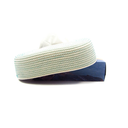 Boîte à Mouchoirs Ecru Turquoise 