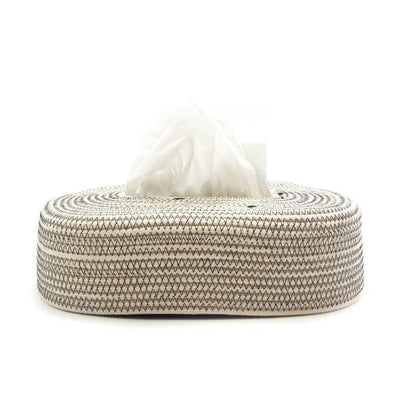 Boîte à Mouchoirs Ecru noir